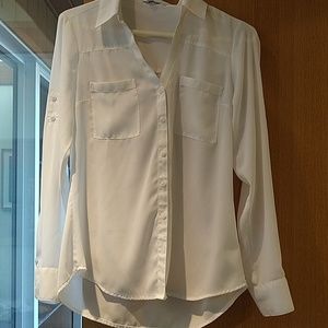 White Express Portofino button down shirt
